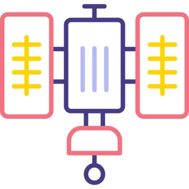 Tıbbın modern simgesinin vektör illüstrasyonu
