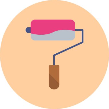 Kırmızı ve mavi dikiş makinesinin vektör çizimi