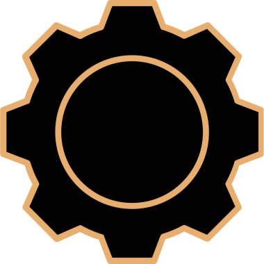 Beyaz arkaplandaki cog simgesi