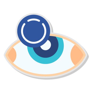 Göz simgesi vektör illüstrasyonu