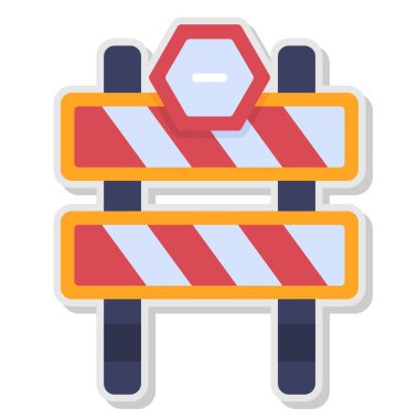 Yol inşa uyarısı illüstrasyonu