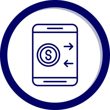 akıllı telefon simgesi vektör illüstrasyonu