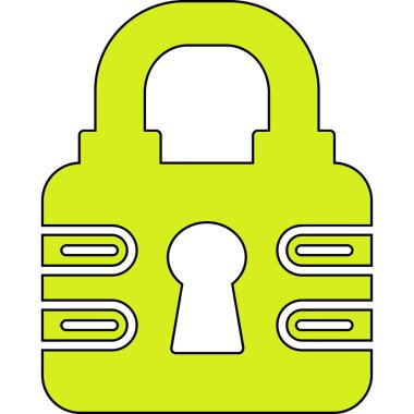 kilit simgesi, vektör illüstrasyonu