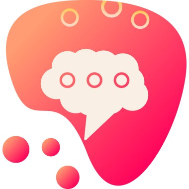 Moda Biçimli Beyin Simgesi İzole Arkaplan