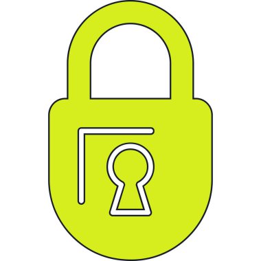 ikon vektör illüstrasyonunu kilitle