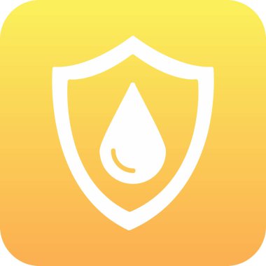 Bir damla simgesinin vektör illüstrasyonu