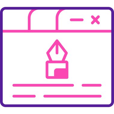 Bir kitap simgesinin vektör illüstrasyonu