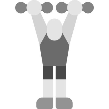 Atlet düz vektör simgesi