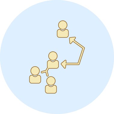 İş simgesinin vektör illüstrasyonu