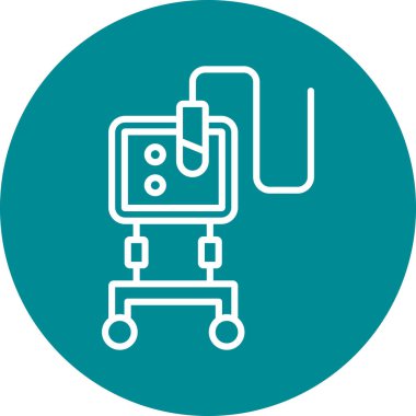 tıbbi maske vektör resimleme simgesi