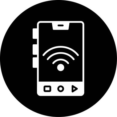 Vektör akıllı telefon simgesi illüstrasyonu