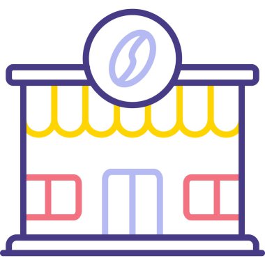 dükkan vektör simgesini sakla. Basit vektör illüstrasyonu