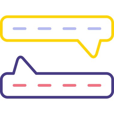 Konuşma balonu. vektör simgesi