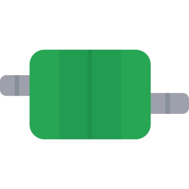 Beyaz arkaplan üzerindeki düz vektör simgesini doldur