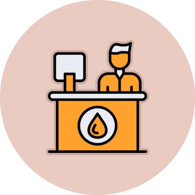 Bir damla yağ ikonunun vektör illüstrasyonu