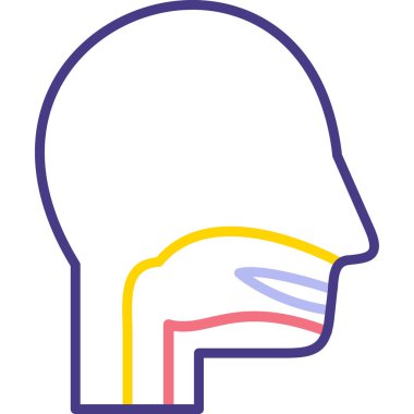 Beyin. Web simgesi basit illüstrasyon