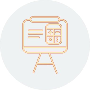 Takvim modern simgesinin vektör illüstrasyonu