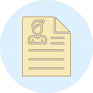 Belge. Web simgesi basit illüstrasyon