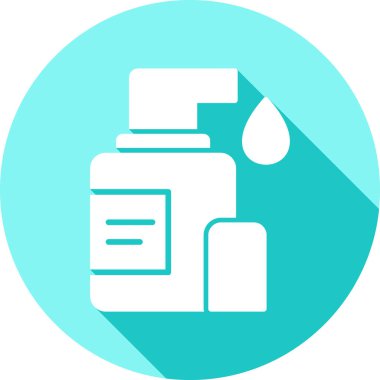 İlaç şişesi. Web simgesi