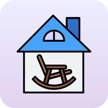 ev simgesi vektör illüstrasyonu