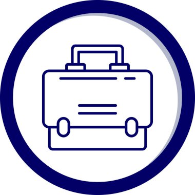 evrak çantası ikonu vektör illüstrasyonu