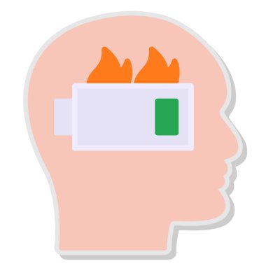 ateş yakma simgesi, vektör resimleme