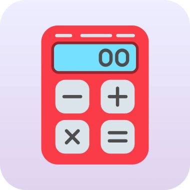 hesap makinesi simgesi vektör illüstrasyonu.