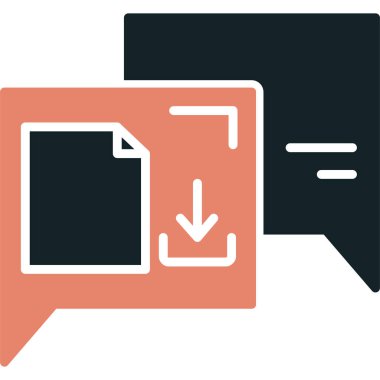 Sohbet mesajı vektör illüstrasyonu