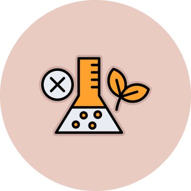 Bir bitki simgesinin vektör illüstrasyonu