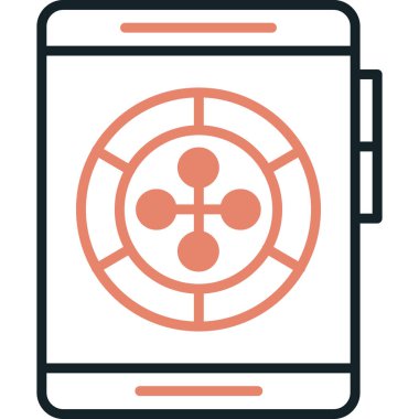 şebeke. Web simgesi basit illüstrasyon