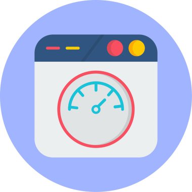 araba gösterge paneli simgesi, vektör illüstrasyonu