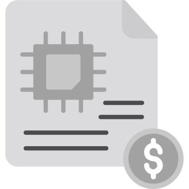 Çip simgesi ile dolar çipi