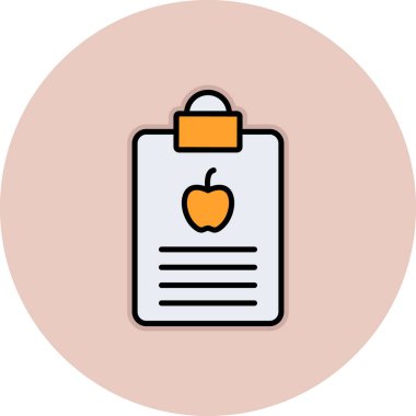 Belge simgesinin vektör illüstrasyonu