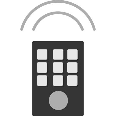 Uzaktan kumanda simgesi. Web tasarımı için Uzaktan Denetim vektör simgesinin düz çizimi