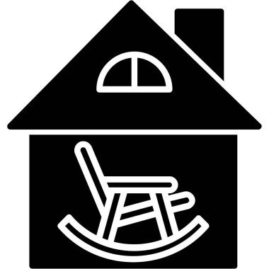 ev evi simgesi vektör illüstrasyonu