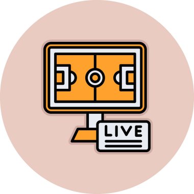 Canlı simgenin vektör illüstrasyonu