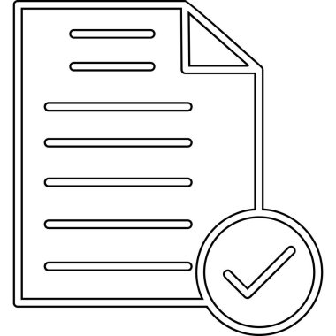 Belge simgesi olan pano. Web için kağıt vektör simgesiyle panonun özet çizimi