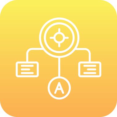 Bir web simgesinin vektör illüstrasyonu