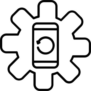 Telefon ayarları. Basit illüstrasyon