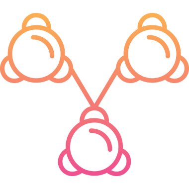 Pembe fiyonklu bir ipin vektör çizimi