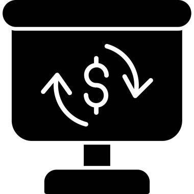 para dolar simgesi, vektör illüstrasyonu