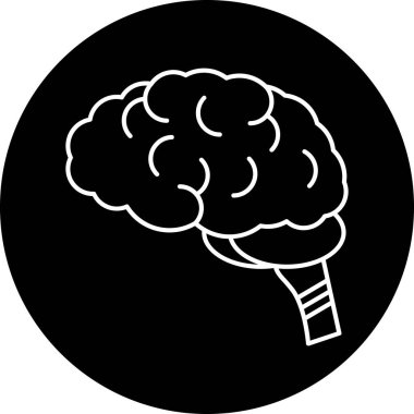 Beyin vektörü simgesi modern basit vektör illüstrasyonu