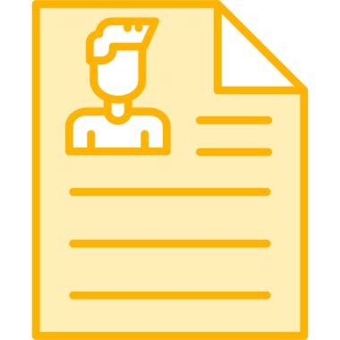 kimlik kartı vektör simgesi