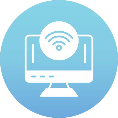 wifi vektör dairesi simgesi