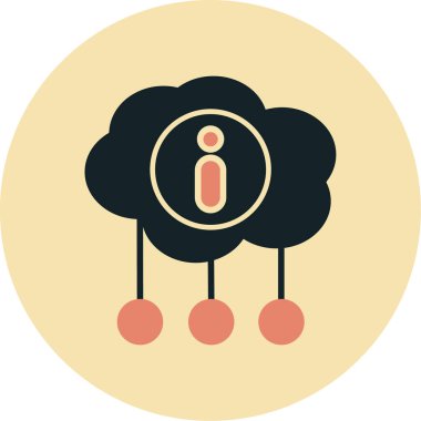 Bulut simgesi. düz tasarım