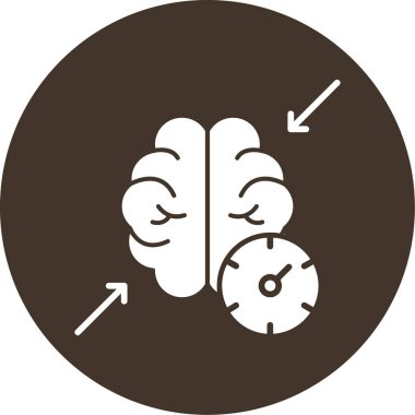 Beyin. Web simgesi basit tasarım