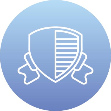 kalkan ikon vektör illüstrasyonu