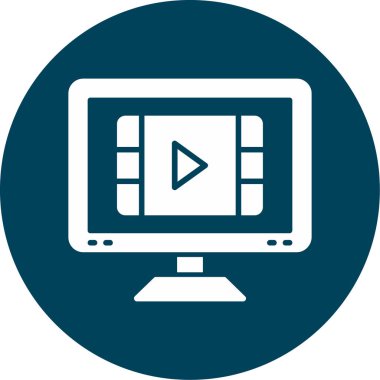 bilgisayar izleyici vektör simgesi