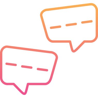 Sohbetli baloncukların vektör illüstrasyonu