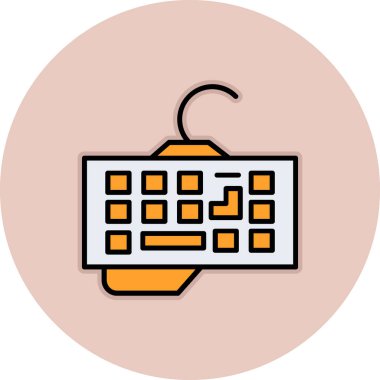 Bir takvim simgesinin vektör illüstrasyonu